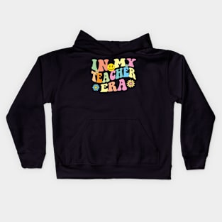 Groovy In My Teacher Era First Day Of School Retro Kids Hoodie